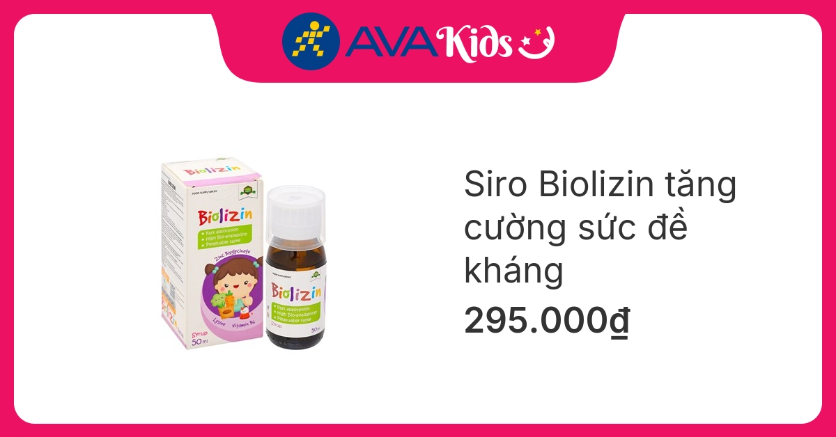Siro Biolizin tăng cường sức đề kháng 50 ml (từ 3 tháng) hover