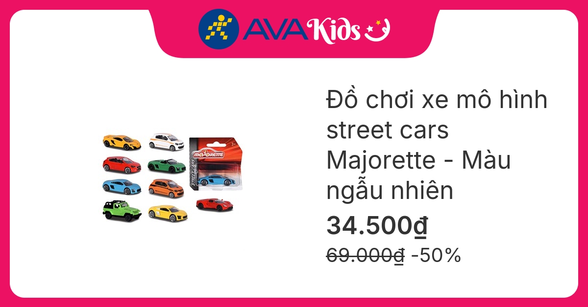 Đồ chơi xe mô hình majorette street cars Simba – Màu ngẫu nhiên hover