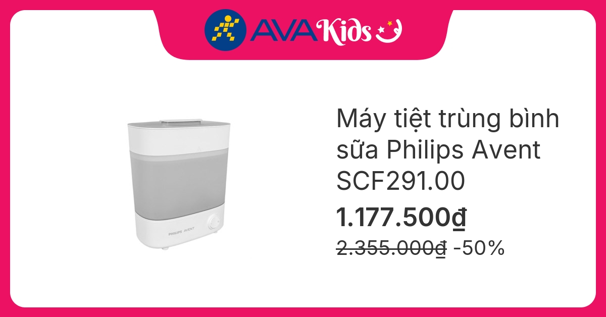 Máy tiệt trùng bình sữa Philips Avent SCF291.00