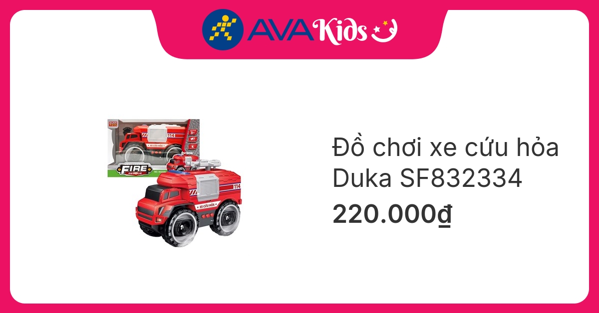Đồ chơi xe cứu hỏa Duka SF832334