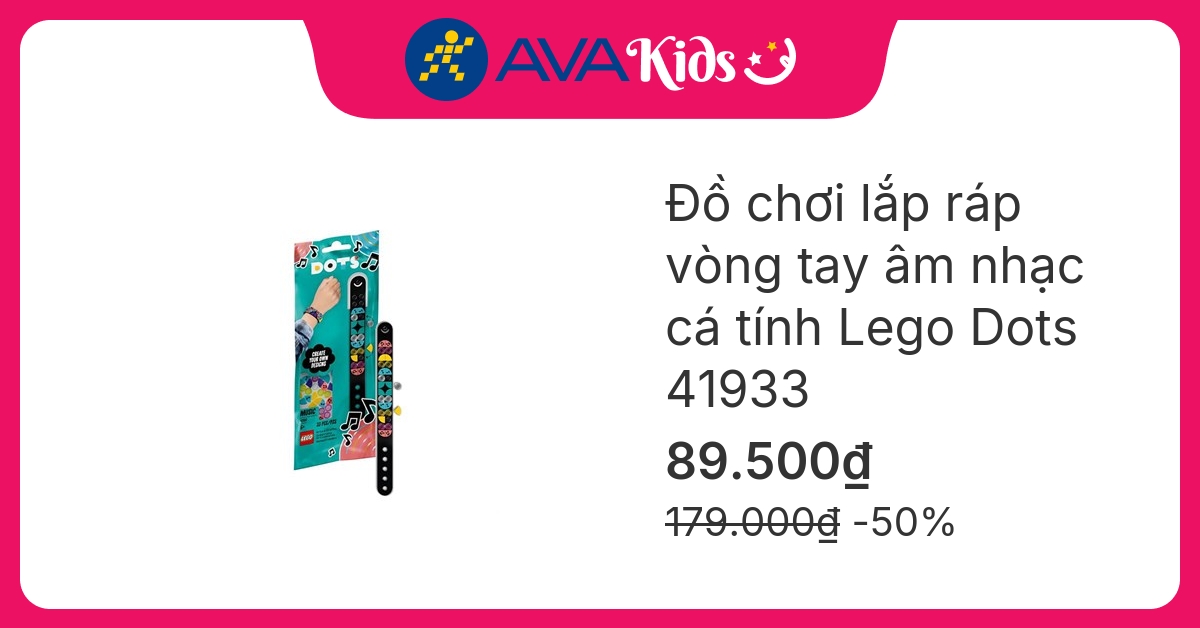 Đồ chơi lắp ráp vòng tay âm nhạc cá tính Lego Dots 41933 (33 chi tiết) hover