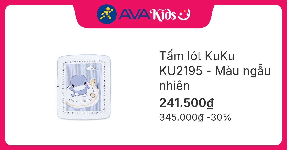 Tấm lót KuKu KU2195 72x90 cm - Màu ngẫu nhiên