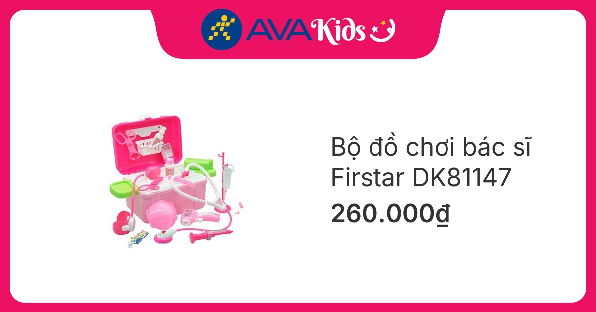 Bộ đồ chơi bác sĩ Firstar DK81147 (19 chi tiết)
