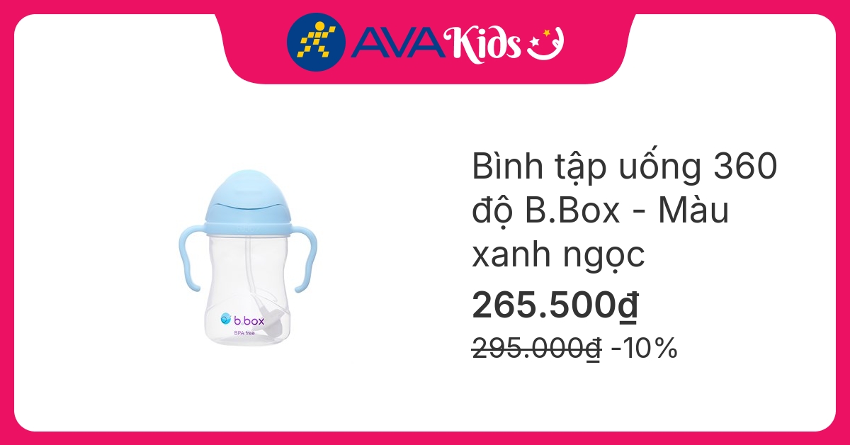 Bình tập uống 360 độ B.Box 519 240 ml - Màu xanh ngọc (từ 6 tháng)