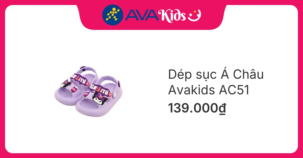 Dép sục cho bé Á Châu Avakids AC51