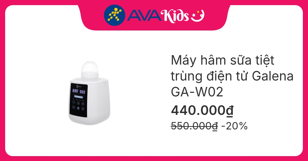 Máy hâm sữa tiệt trùng điện tử Galena GA-W02