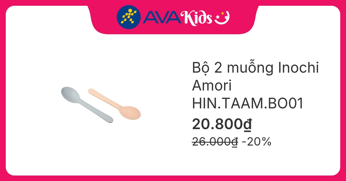 Bộ 2 muỗng Inochi Amori HIN.TAAM.BO01