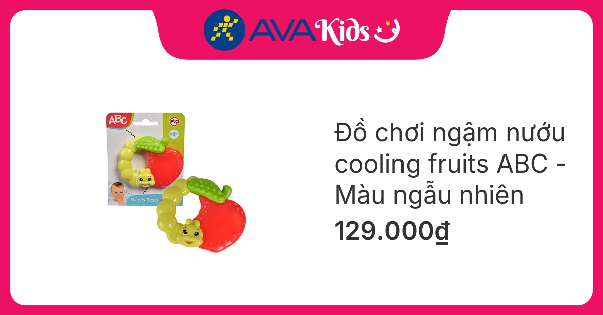Đồ chơi ngậm nướu cooling fruits ABC - Màu ngẫu nhiên