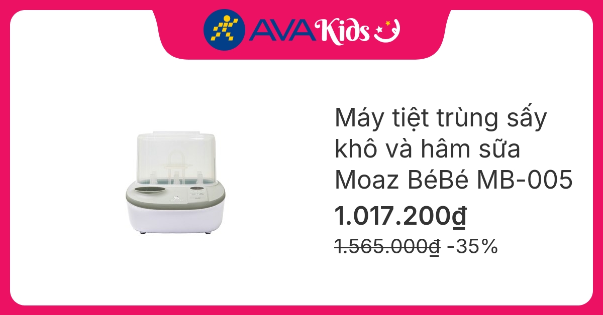 Máy tiệt trùng sấy khô và hâm sữa Moaz BéBé MB-005