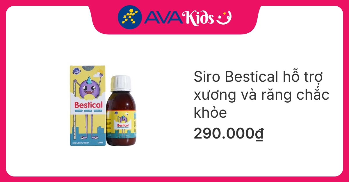 Siro Bestical hỗ trợ xương và răng chắc khỏe 120 ml (từ 4 tháng) hover