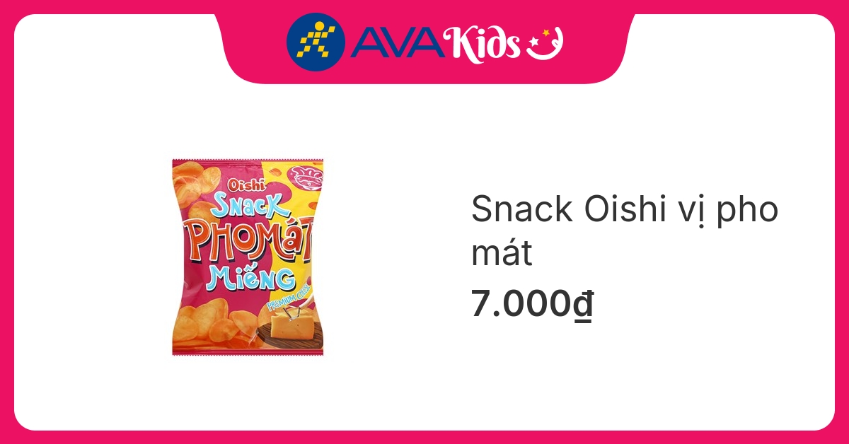 Snack Oishi vị pho mát gói 35g (từ 3 tuổi)