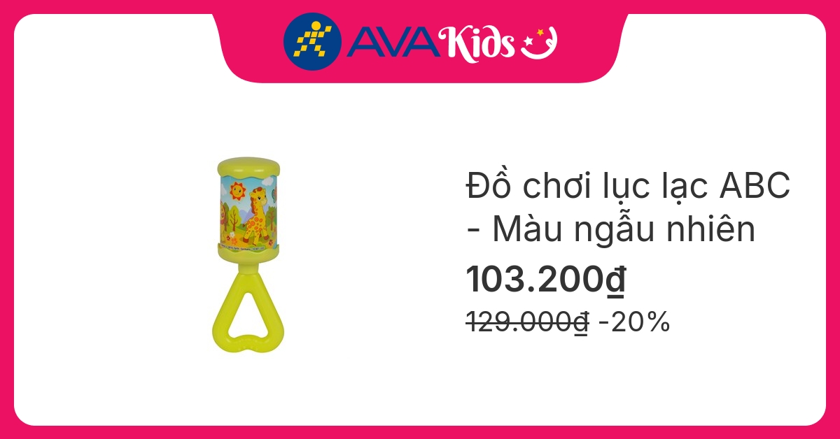 Đồ chơi lục lạc ABC - Màu ngẫu nhiên