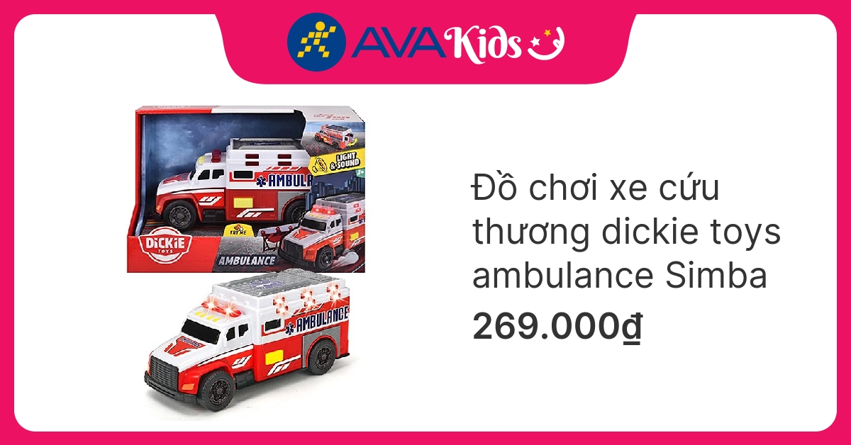 Đồ chơi xe cứu thương dickie toys ambulance Simba hover