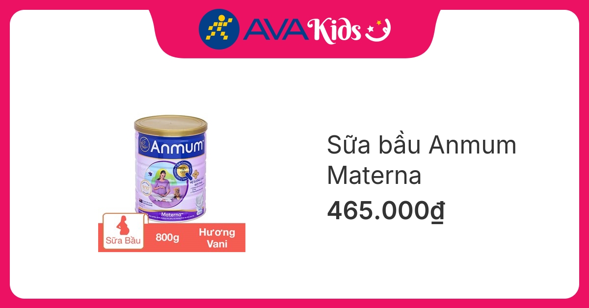 Sữa bầu Anmum Materna hương vani 800g