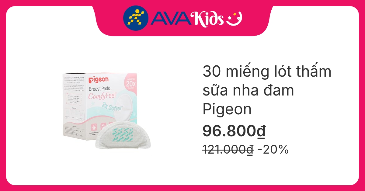 30 miếng lót thấm sữa nha đam Pigeon