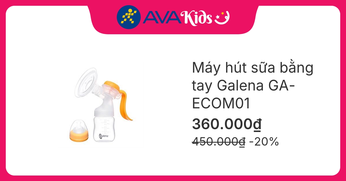 Máy hút sữa bằng tay Galena GA-ECOM01