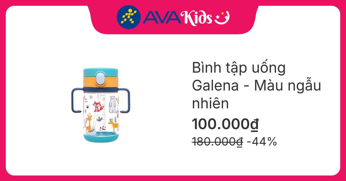 Bình tập uống Galena GA-B01 240 ml - Màu ngẫu nhiên (từ 6 tháng)