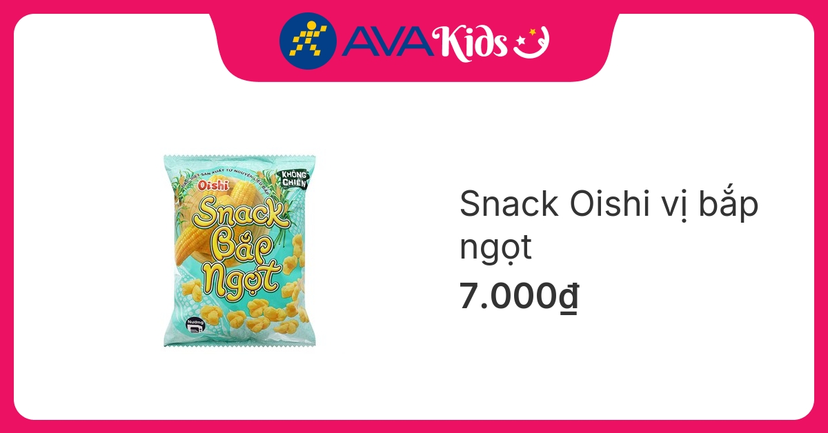 Snack Oishi vị bắp ngọt gói 35g (từ 3 tuổi)