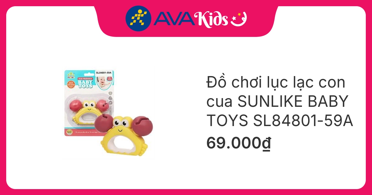 Đồ chơi lục lạc con cua SUNLIKE BABY TOYS SL84801-59A