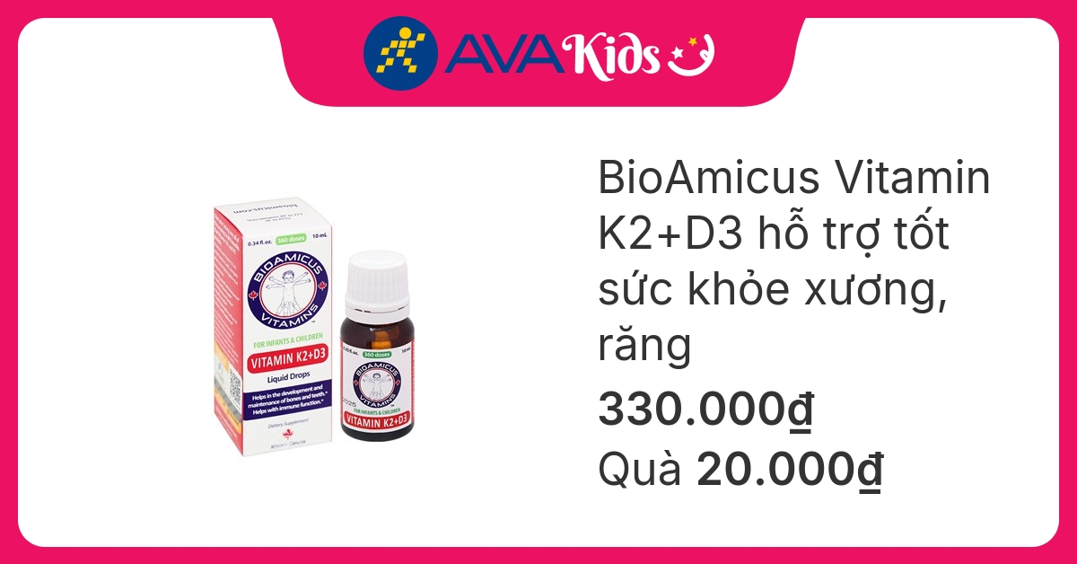 Bioamicus Vitamin K2 + D3 có dạng lọ hay viên nén?
