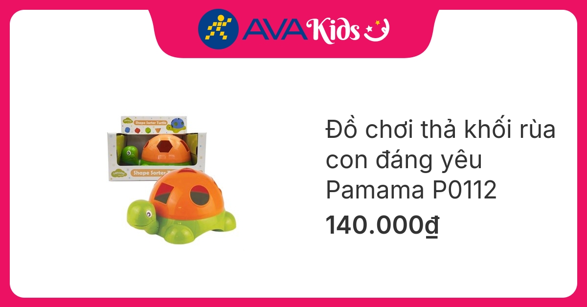 Đồ chơi thả khối rùa con đáng yêu Pamama P0112 hover