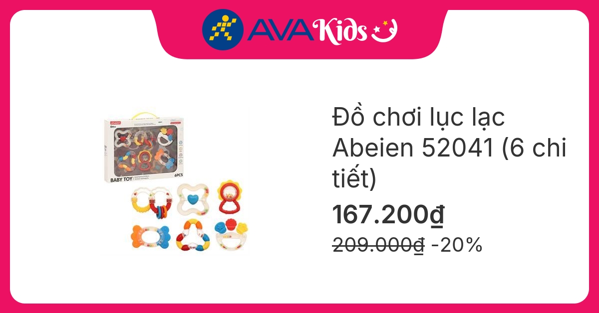 Đồ chơi lục lạc Abeien 52041 (6 chi tiết)