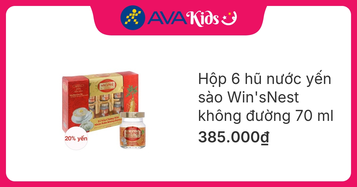 Yến sào Win\'snest có đường hay không?
