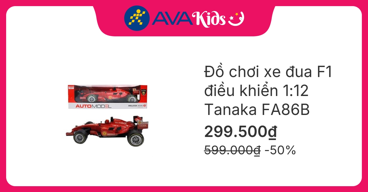 Đồ chơi xe đua F1 điều khiển 1:12 Tanaka FA86B