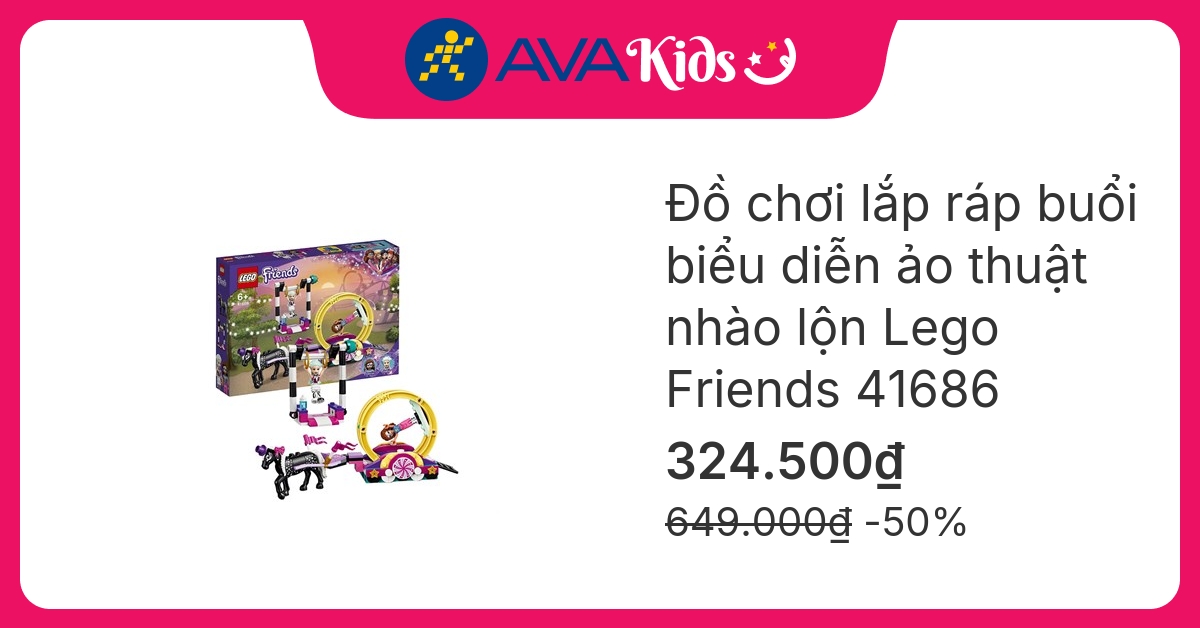 Đồ chơi lắp ráp buổi biểu diễn ảo thuật nhào lộn Lego Friends 41686 (223 chi tiết) hover