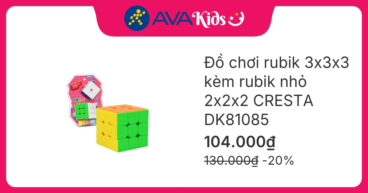 Đồ chơi rubik 3x3x3 kèm rubik nhỏ 2x2x2 CRESTA DK81085
