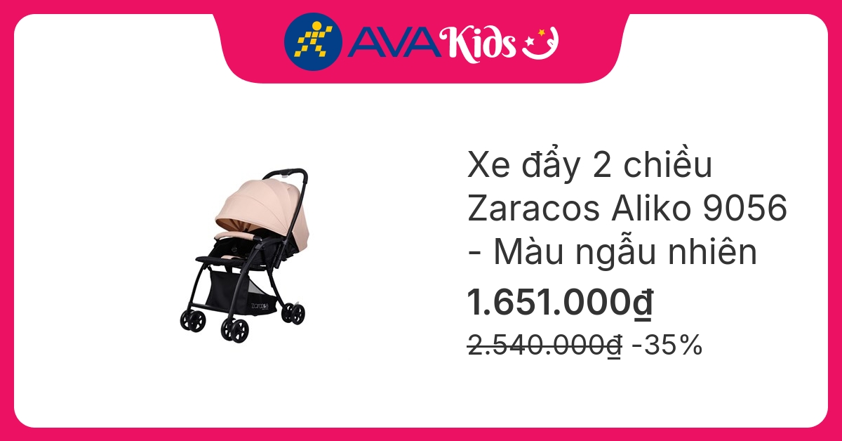 Xe đẩy 2 chiều gấp gọn Zaracos Aliko 9056 (0 - 3 tuổi) - Màu ngẫu nhiên