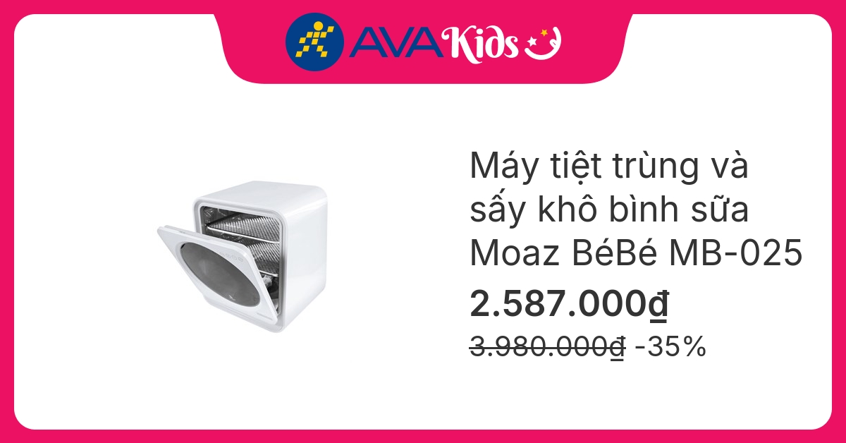 Máy tiệt trùng và sấy khô bình sữa Moaz BéBé MB-025