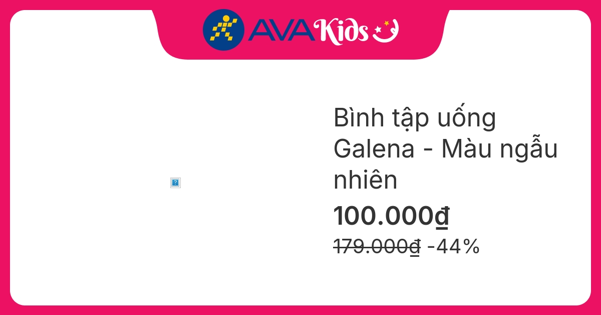 Bình tập uống Galena GA-B04 180 ml - Màu ngẫu nhiên (từ 3 tháng)