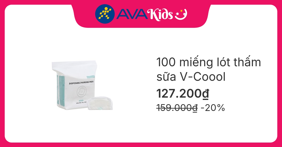 100 miếng lót thấm sữa V-Coool