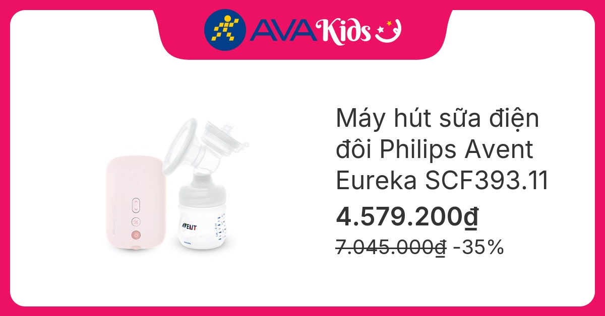 Máy hút sữa điện đôi Philips Avent Eureka SCF393.11