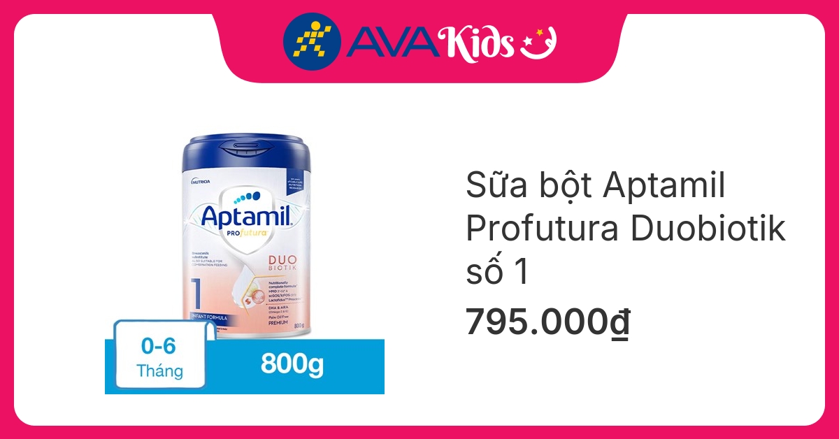 Sữa bột Aptamil Profutura Duobiotik số 1 an toàn, chính hãng 