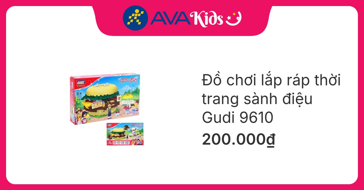 Đồ chơi lắp ráp thời trang sành điệu Gudi 9610 (176 chi tiết)