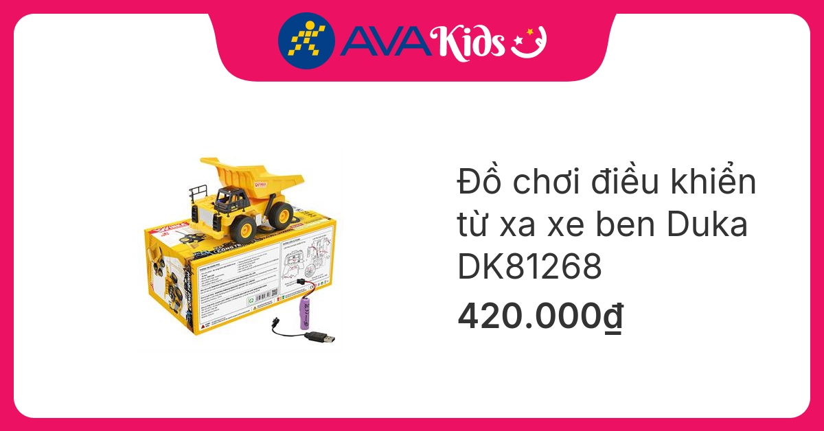 Đồ chơi xe công trình điều khiển từ xa - xe ben Duka DK81268