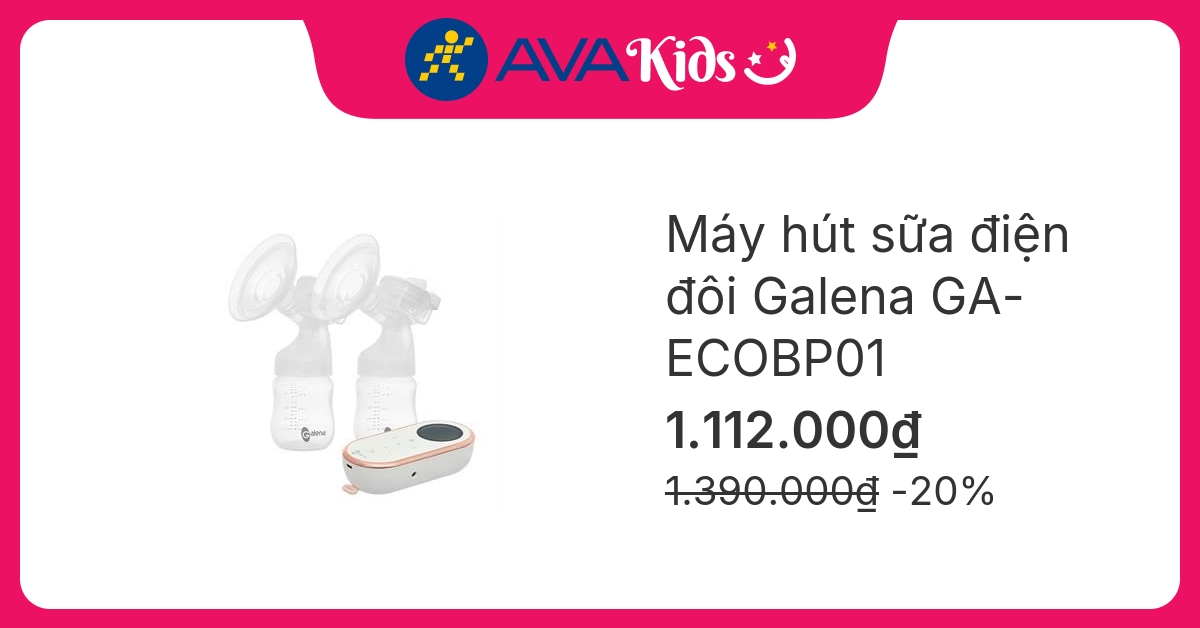 Máy hút sữa điện đôi Galena GA-ECOBP01