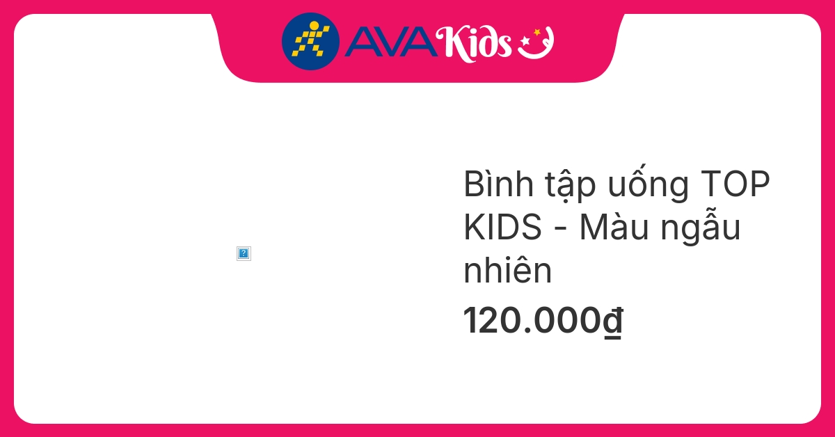 Bình tập uống TOP KIDS 350 ml - Màu ngẫu nhiên (từ 9 tháng)