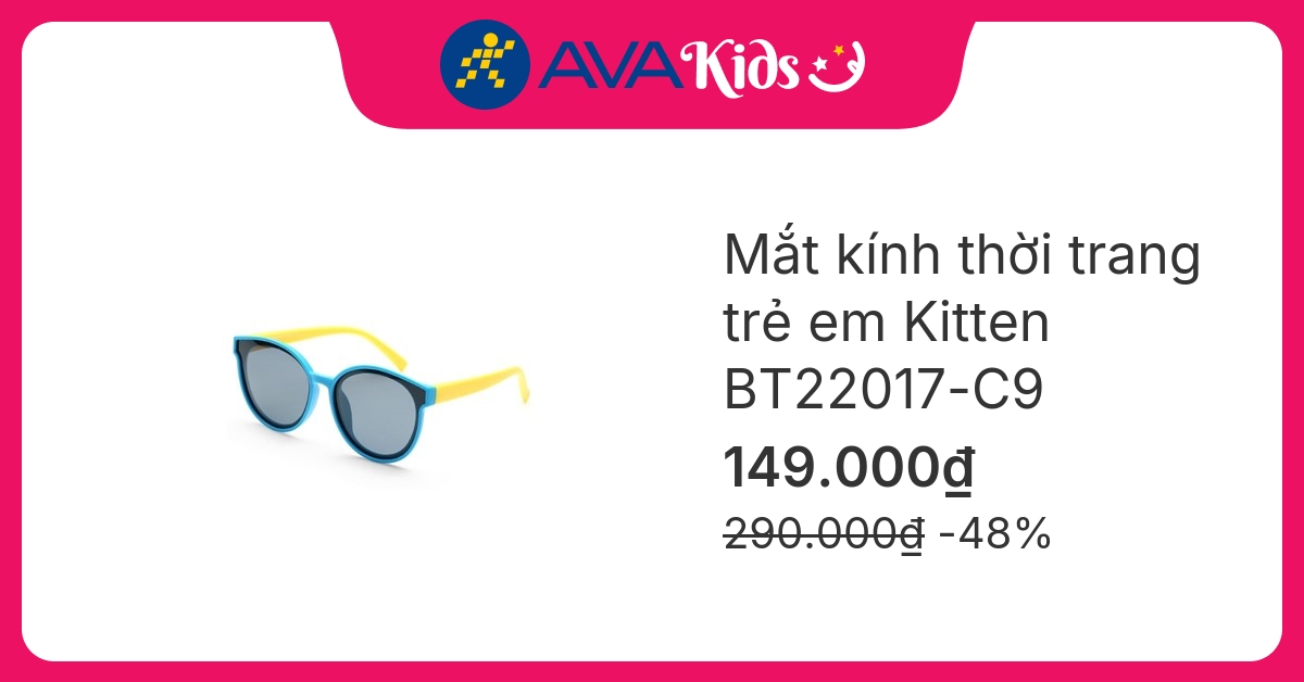 Mắt kính thời trang trẻ em Kitten BT22017-C9