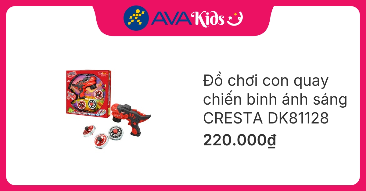 Đồ chơi con quay chiến binh ánh sáng - khủng long tranh tài CRESTA DK81128