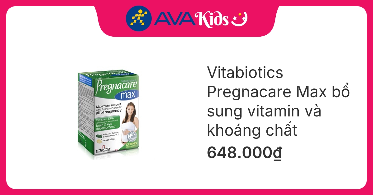 Vitabiotics Pregnacare Max bổ sung vitamin và khoáng chất, 84 viên dạng viên