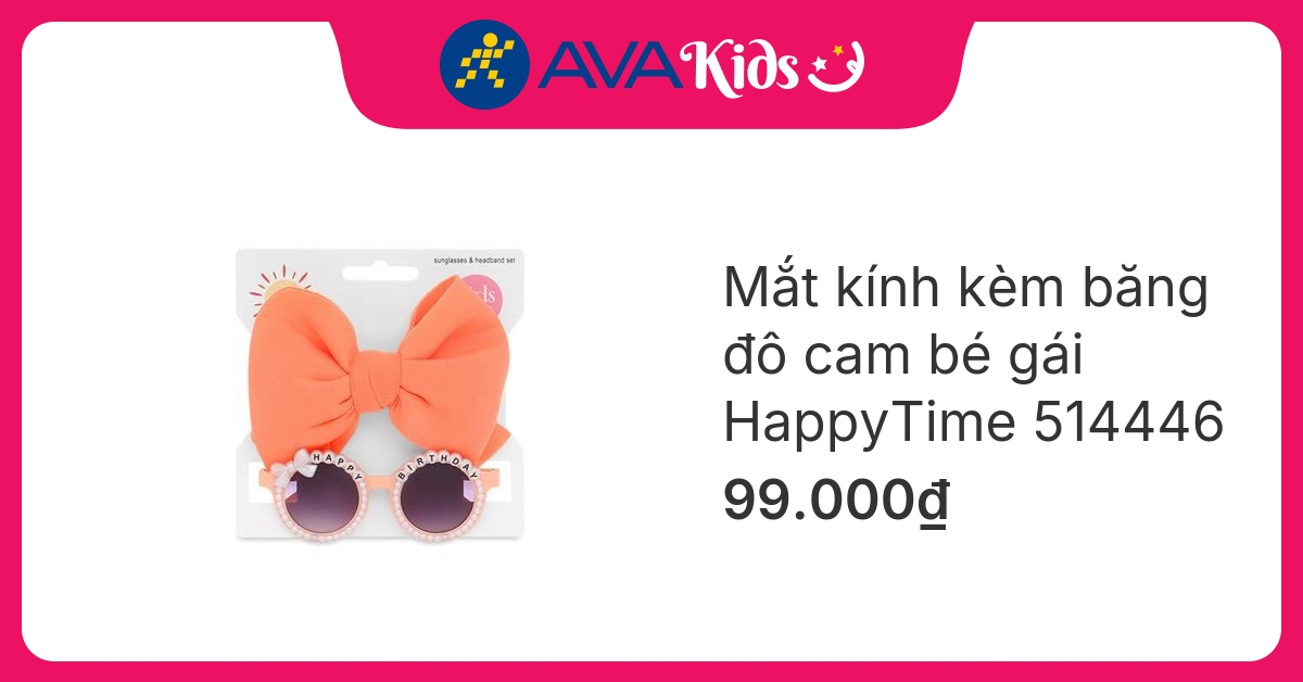 Mắt kính kèm băng đô cam bé gái HappyTime 514446