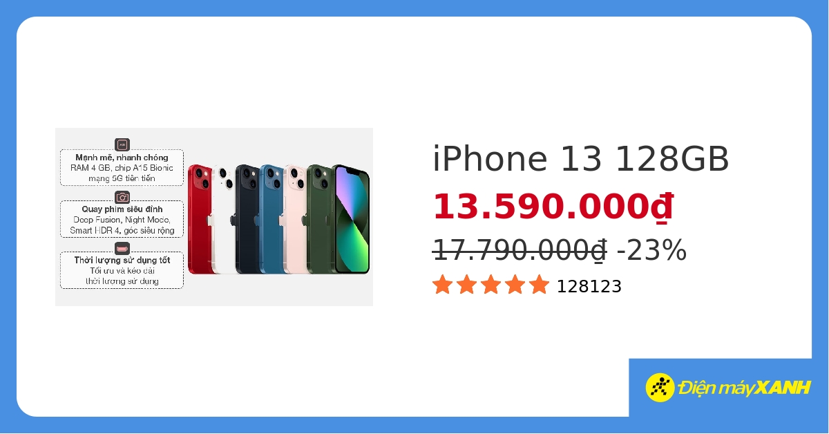 Điện thoại iPhone 13 128GB