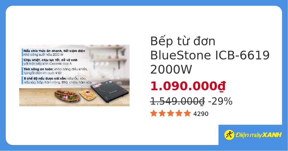 Bếp từ BlueStone ICB-6619 hover