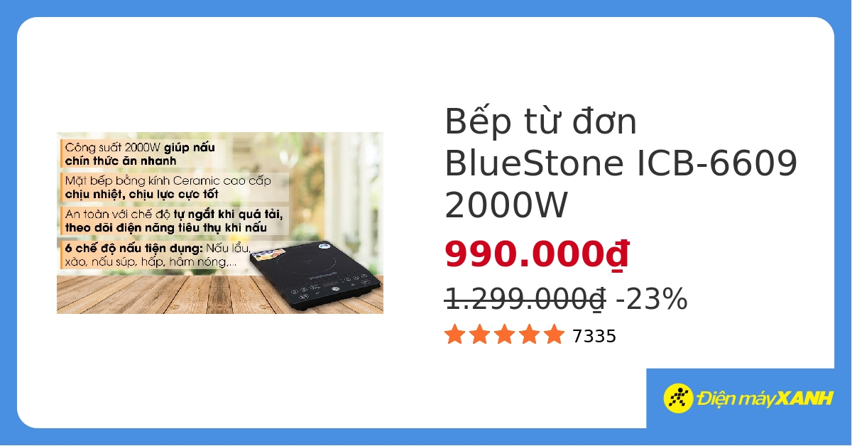 Bếp từ Bluestone ICB-6609 hover