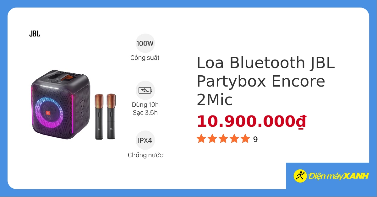 Loa Bluetooth JBL Partybox Encore 2Mic hover