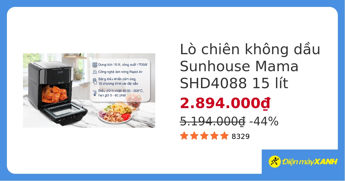 Làm thế nào để giảm thiểu khói khi sử dụng nồi chiên không dầu Sunhouse Mama?
