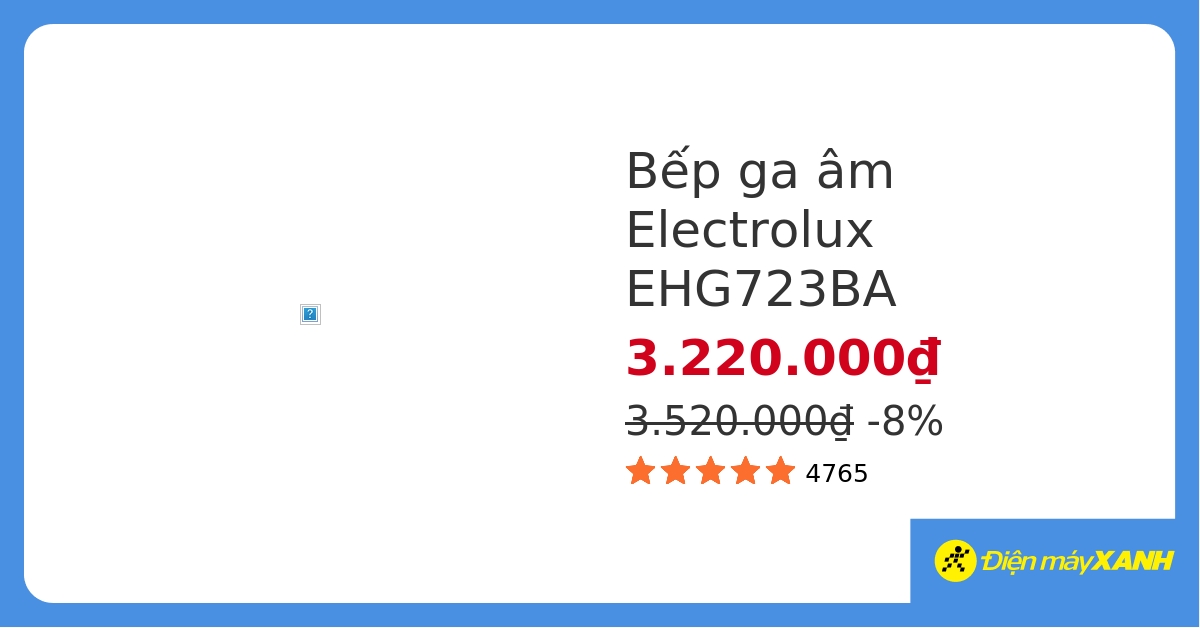 Bếp ga âm Electrolux EHG723BA hover